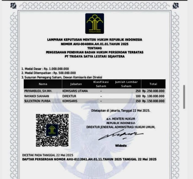 Seorang pejabat tinggi, Priyambudi, yang kini menjabat Asisten Tindak Pidana Umum (Aspidum) Kejaksaan Tinggi Papua Barat, terseret dalam pusaran skandal serius terkait posisinya sebagai Komisaris Utama di sebuah perusahaan tambang pasir darat, di Desa Sawang, Kundur, Tanjungbalai Karimun.(Foto: Istimewa)