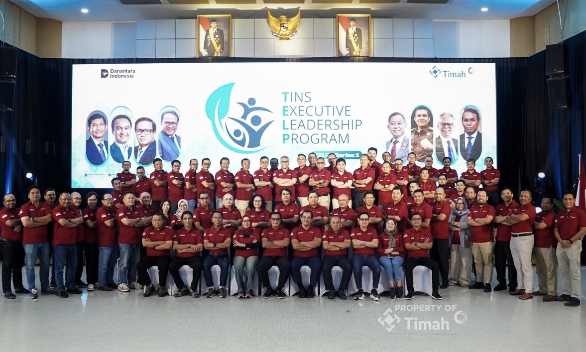 Dalam upaya memperkuat penerapan Good Corporate Governance (GCG) dan meningkatkan kualitas kepemimpinan, PT Timah Tbk menyelenggarakan TINS Executive Leadership Program (TELP) Series 1 bertajuk “Leading Transformation for Sustainable Enterprise Value”. (Foto: Istimewa)