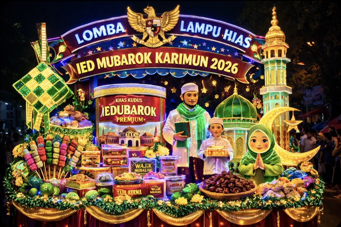 Dinas Pariwisata Kabupaten Karimun resmi menutup pendaftaran Lomba Lampu Hias Eid Mubarak 2026 pada Senin (2/3/2026). Dengan total 44 peserta, siap berkompetisi memperebutkan gelar terbaik di seluruh penjuru wilayah Bumi Berazam.(Foto: Istimewa)
