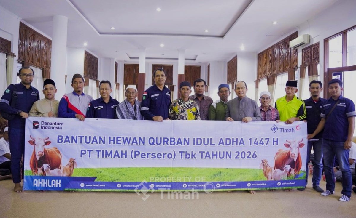 Menjelang Hari Raya Iduladha 1447 Hijriah, PT Timah (Persero) Tbk, kembali menunjukkan kepeduliannya terhadap masyarakat dengan menyalurkan bantuan hewan kurban bagi warga di sekitar wilayah operasional perusahaan, termasuk di Kabupaten Bangka Tengah.(Foto: Istimewa)