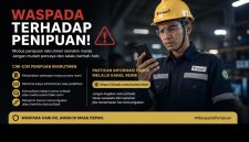 PT Timah (Persero) Tbk mengimbau masyarakat untuk meningkatkan kewaspadaan terhadap maraknya modus penipuan lowongan kerja yang mengatasnamakan perusahaan maupun anak usaha PT Timah. PT Timah sendiri saat ini tidak sedang membuka penerimaan karyawan baru.(Foto: Istimewa)
