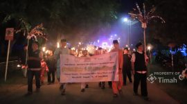 PT Timah (Persero) Tbk, kembali menunjukkan komitmennya dalam mendukung kegiatan sosial, keagamaan, dan pelestarian budaya masyarakat di wilayah operasional perusahaan, dengan melaksanakan doa bersama, pawai obor, dan khataman Al-Qur'an massal dalam rangka memperingati Tahun Baru Islam 1 Muharam 1448 Hijriah.(Foto: Istimewa)