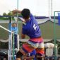 Tuan rumah Bhayangkara Polres Karimun, bertekuk lutut di hadapan publik sendiri setelah ditumbangkan oleh tim tangguh Bandara Raja Haji Abdullah (RHA) dengan skor meyakinkan 1-3, pada Turnamen Terbuka Bola Voli dalam rangka memperingati Hari Ulang Tahun (HUT) Bhayangkara ke-80.(Foto: Istimewa)
