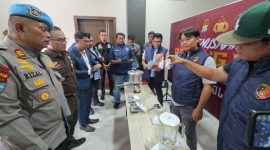 Satuan Reserse Narkoba (Satresnarkoba) Polres Karimun kembali memusnahkan berbagai barang bukti narkotika hasil pengungkapan kasus sepanjang Mei hingga awal Juni 2026 di Mapolres Karimun.(Foto: Istimewa)

