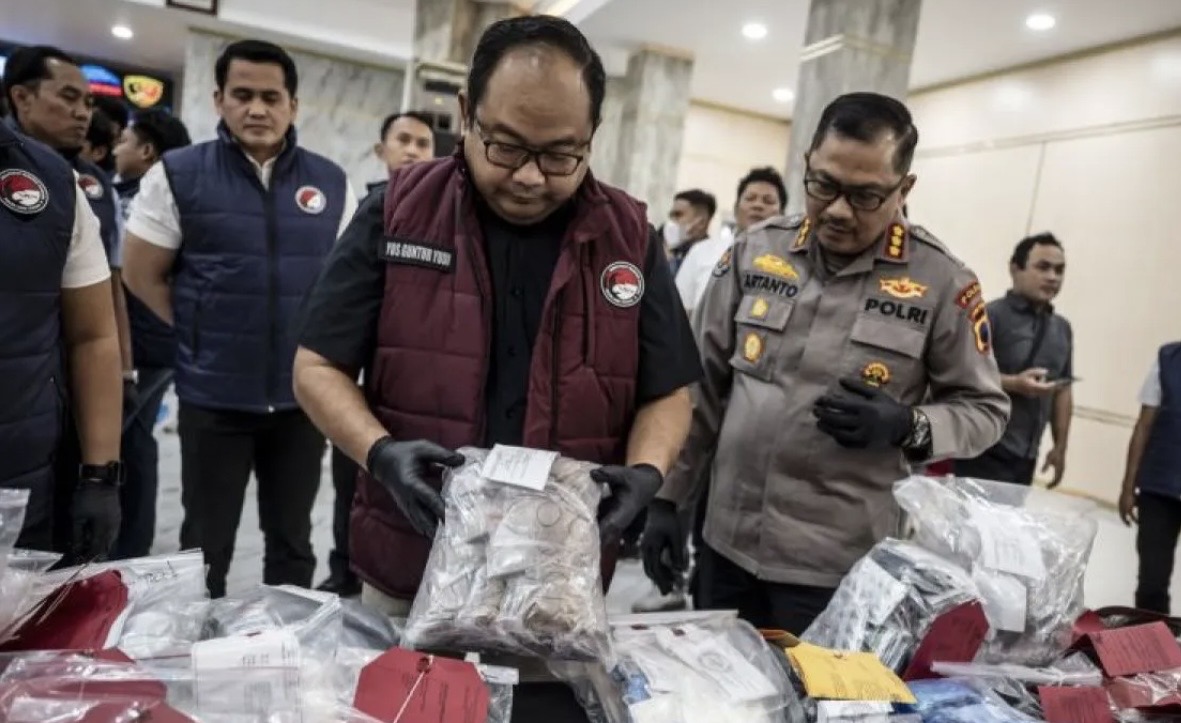 Polda Jateng tabuh genderang perang. Ratusan kilogram narkoba disita dan komplotan bandit jalanan sukses diringkus tanpa ampun.(Foto: Istimewa)
