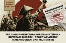 Sebagai bentuk apresiasi bagi insan pers yang konsisten menyuarakan isu pertanahan, Konsorsium Pembaruan Agraria (KPA) kembali menggelar Agrarian Reform Media Awards (ARMA) 2026. Ajang ini menjadi bagian dari Musyawarah Nasional IX KPA sekaligus peringatan Hari Tani Nasional 2026 untuk mendorong lahirnya karya jurnalistik yang independen dan berpihak pada rakyat.(Foto: Istimewa)